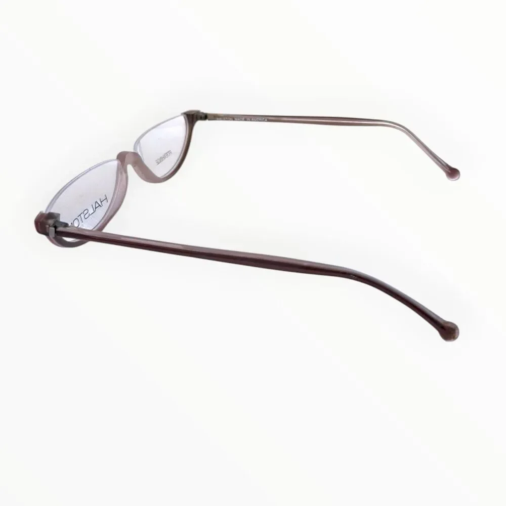 Vintage 80s Halston H45 Half-Moon/Cat-Eye Reading Glasses Frame | New Old Stock